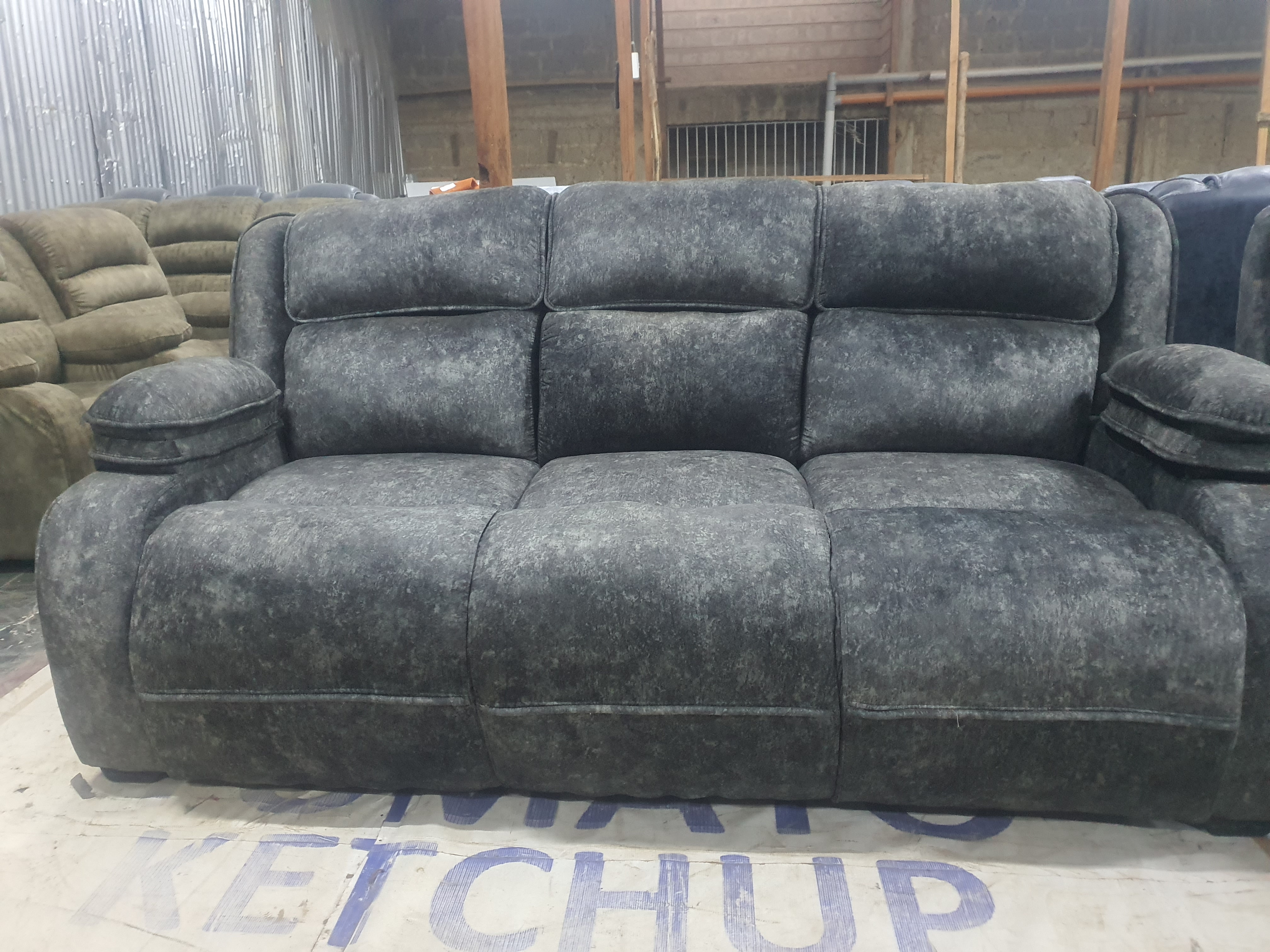 Fabric Semi-Recliner thumbnail 3