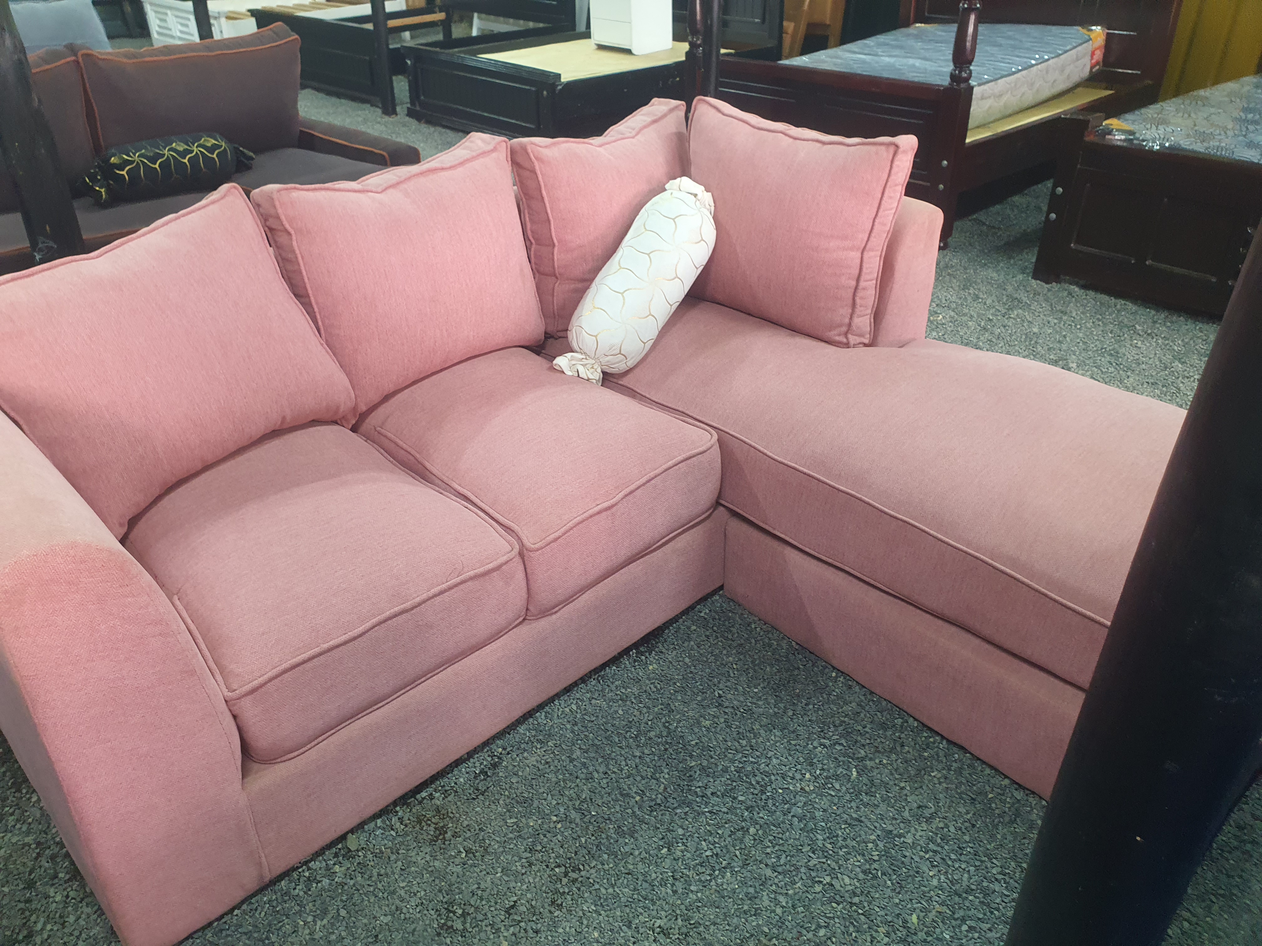 Haven 5-Piece Modular Sectional Sofa - Cream Beige thumbnail 2